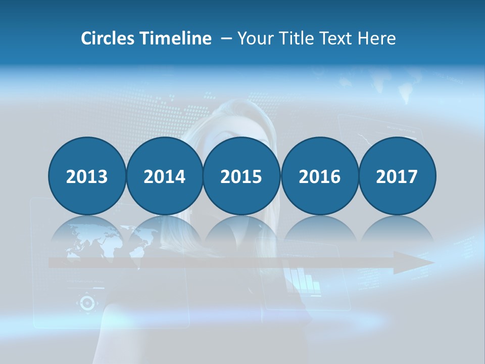 Isolated Caucasian Finance PowerPoint Template