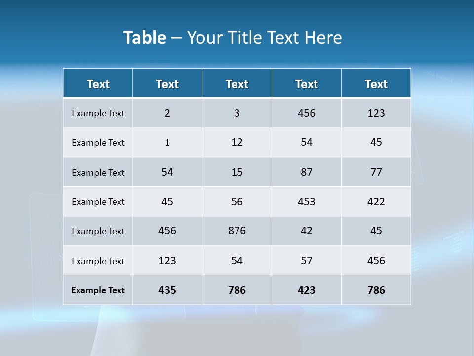 Isolated Caucasian Finance PowerPoint Template