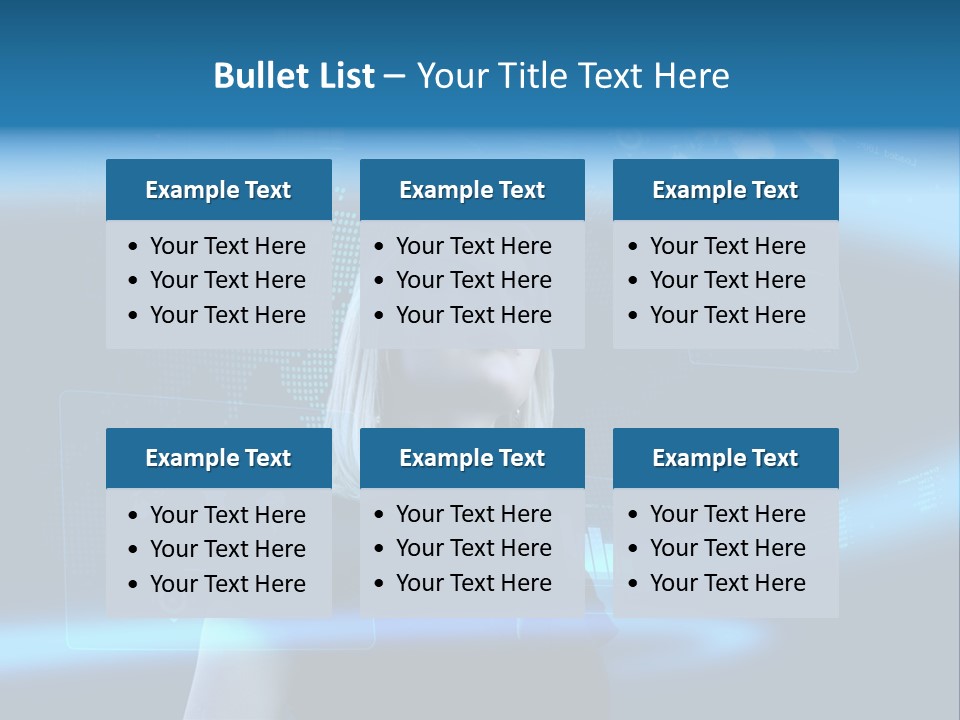 Isolated Caucasian Finance PowerPoint Template