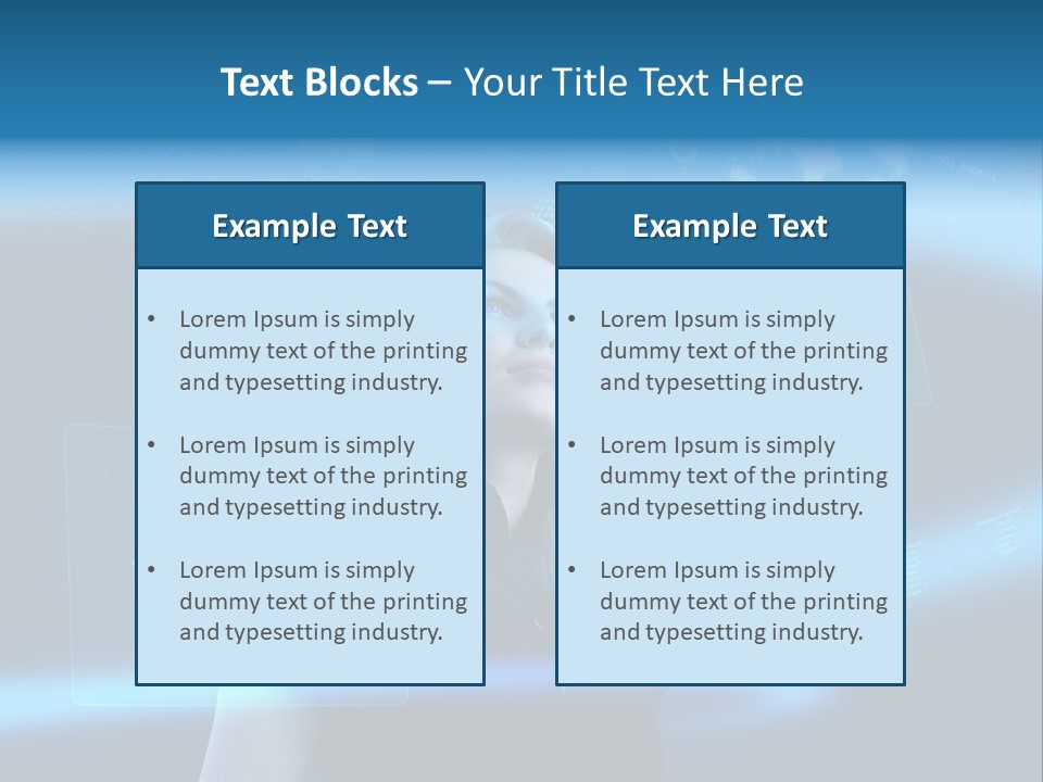Isolated Caucasian Finance PowerPoint Template
