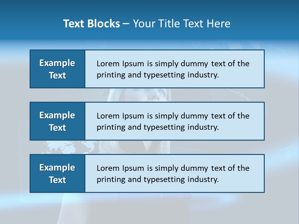 Isolated Caucasian Finance PowerPoint Template