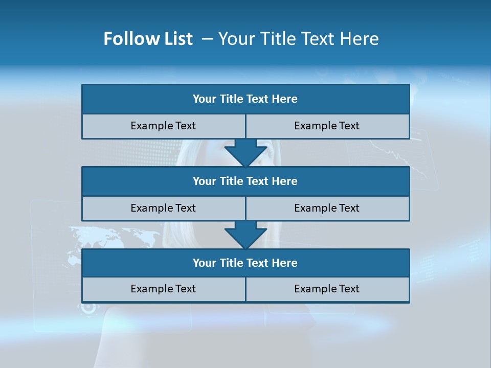 Isolated Caucasian Finance PowerPoint Template