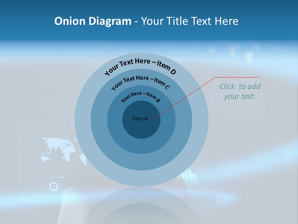 Isolated Caucasian Finance PowerPoint Template