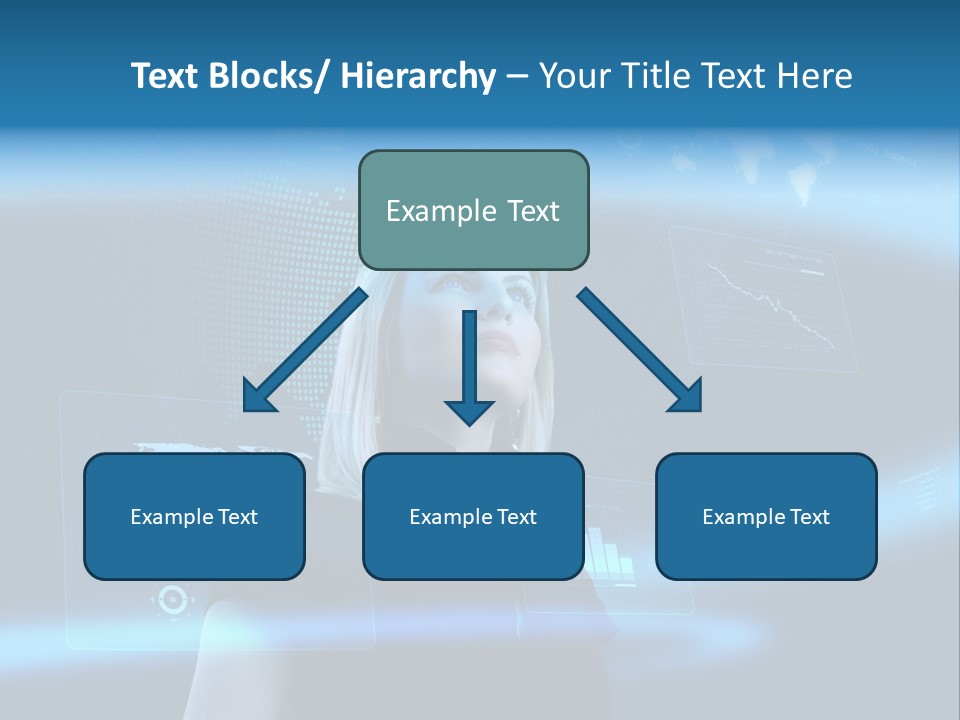 Isolated Caucasian Finance PowerPoint Template