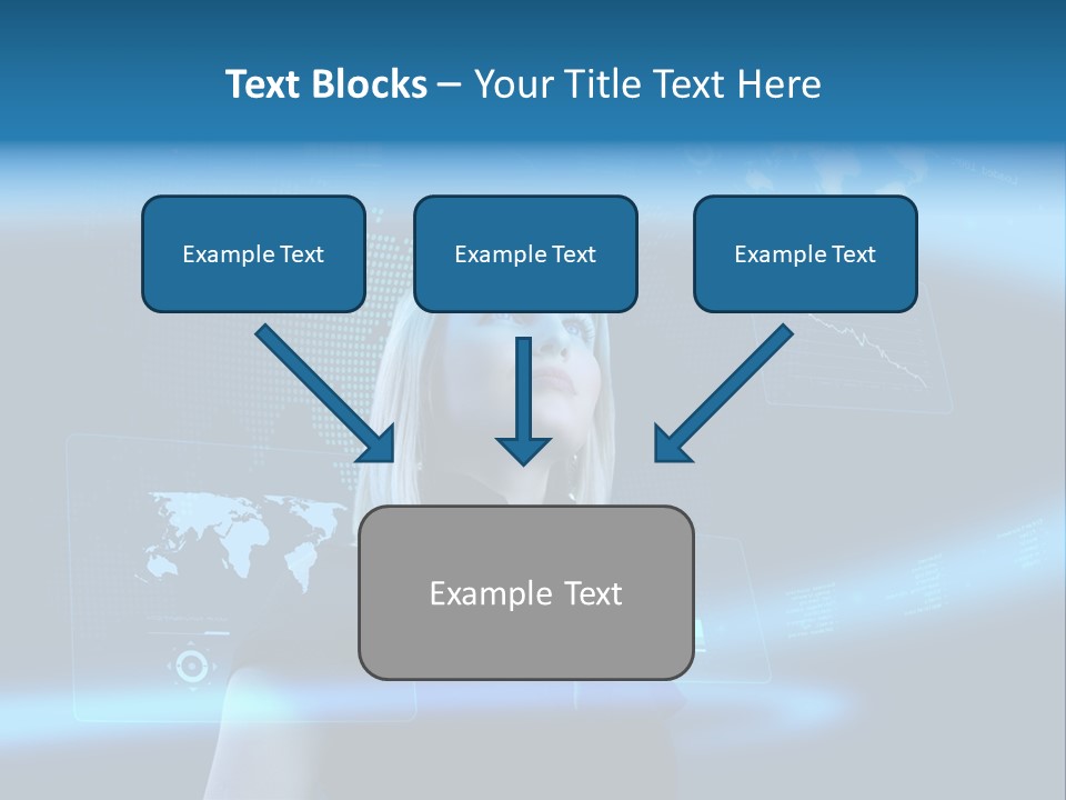 Isolated Caucasian Finance PowerPoint Template