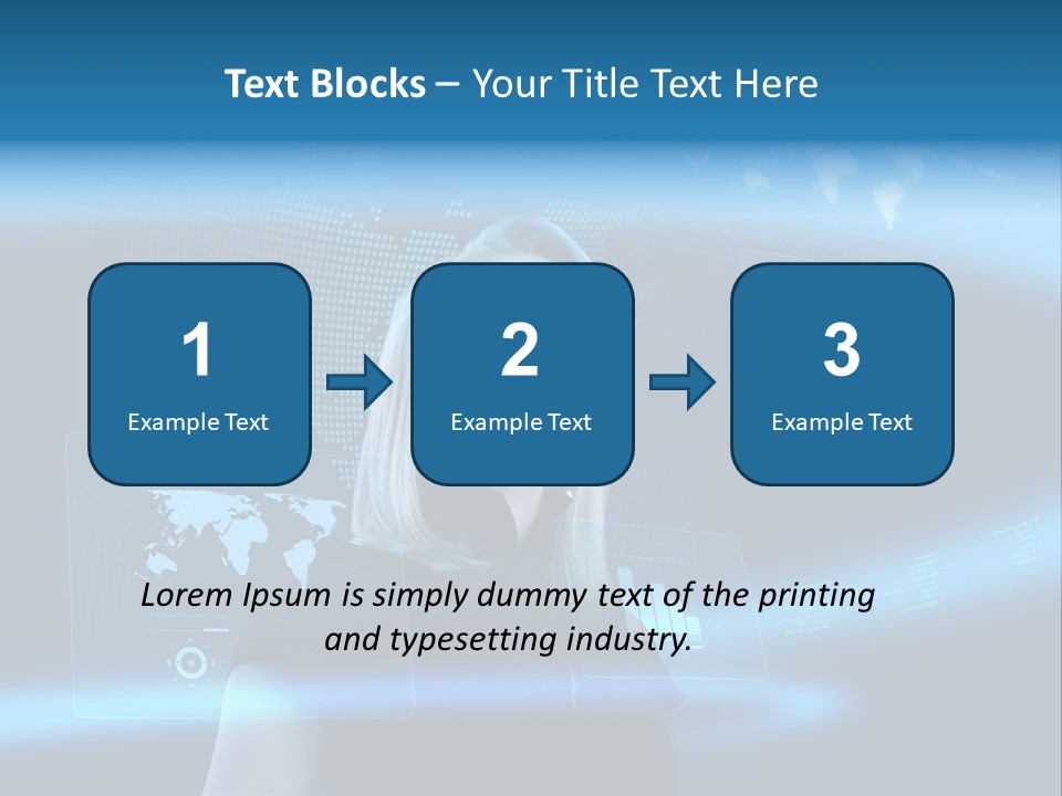 Isolated Caucasian Finance PowerPoint Template
