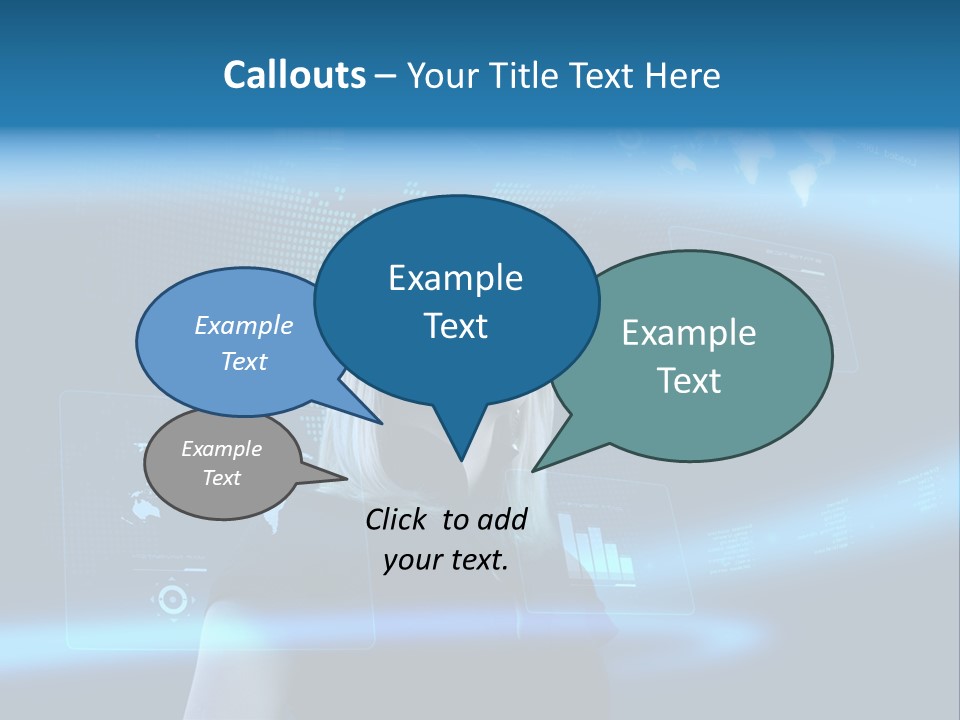 Isolated Caucasian Finance PowerPoint Template