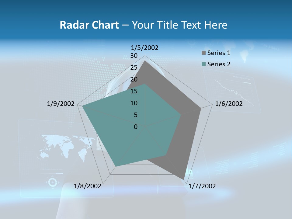Isolated Caucasian Finance PowerPoint Template