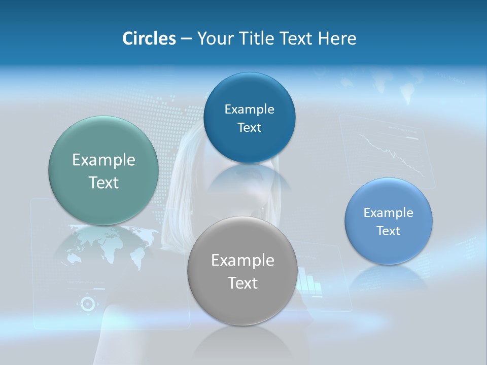 Isolated Caucasian Finance PowerPoint Template