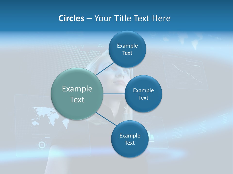 Isolated Caucasian Finance PowerPoint Template