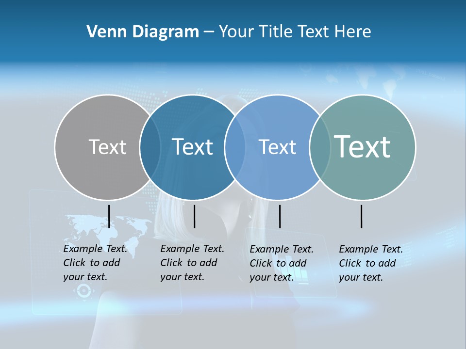 Isolated Caucasian Finance PowerPoint Template