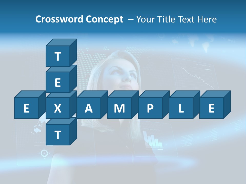 Isolated Caucasian Finance PowerPoint Template