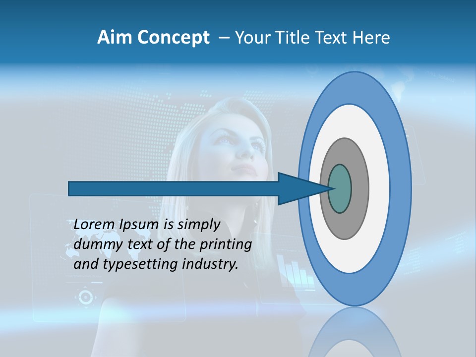 Isolated Caucasian Finance PowerPoint Template