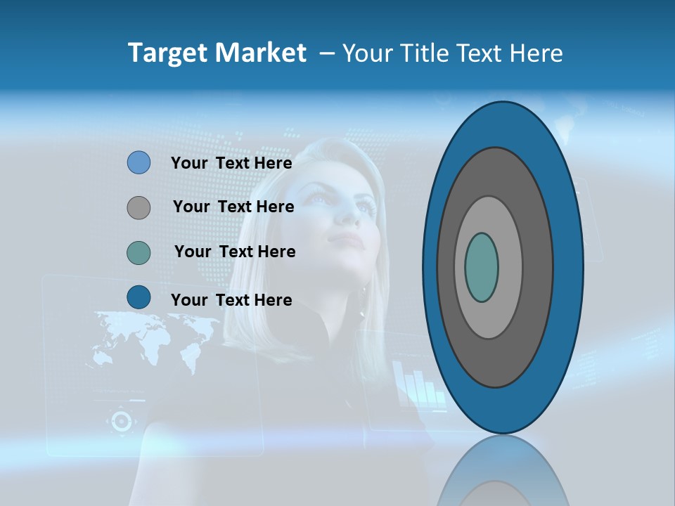 Isolated Caucasian Finance PowerPoint Template