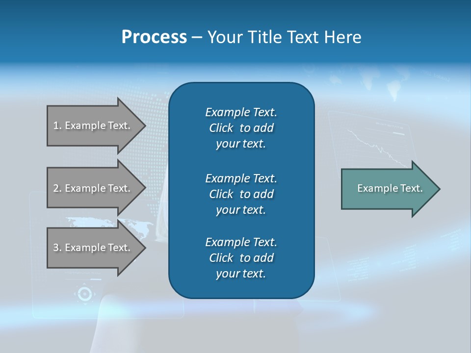 Isolated Caucasian Finance PowerPoint Template
