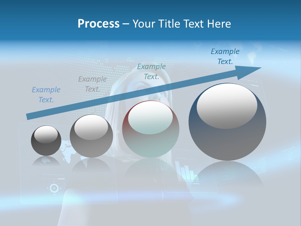 Isolated Caucasian Finance PowerPoint Template