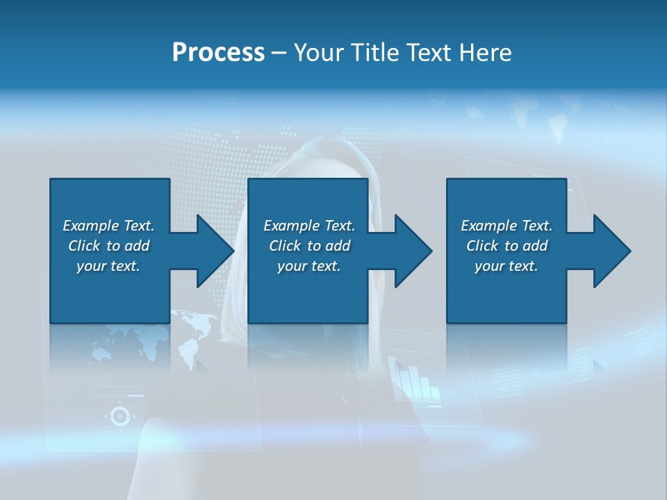 Isolated Caucasian Finance PowerPoint Template