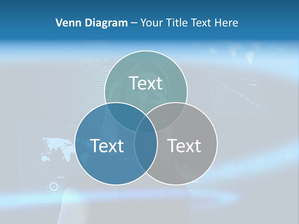 Isolated Caucasian Finance PowerPoint Template