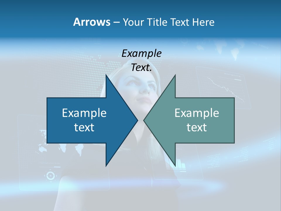 Isolated Caucasian Finance PowerPoint Template