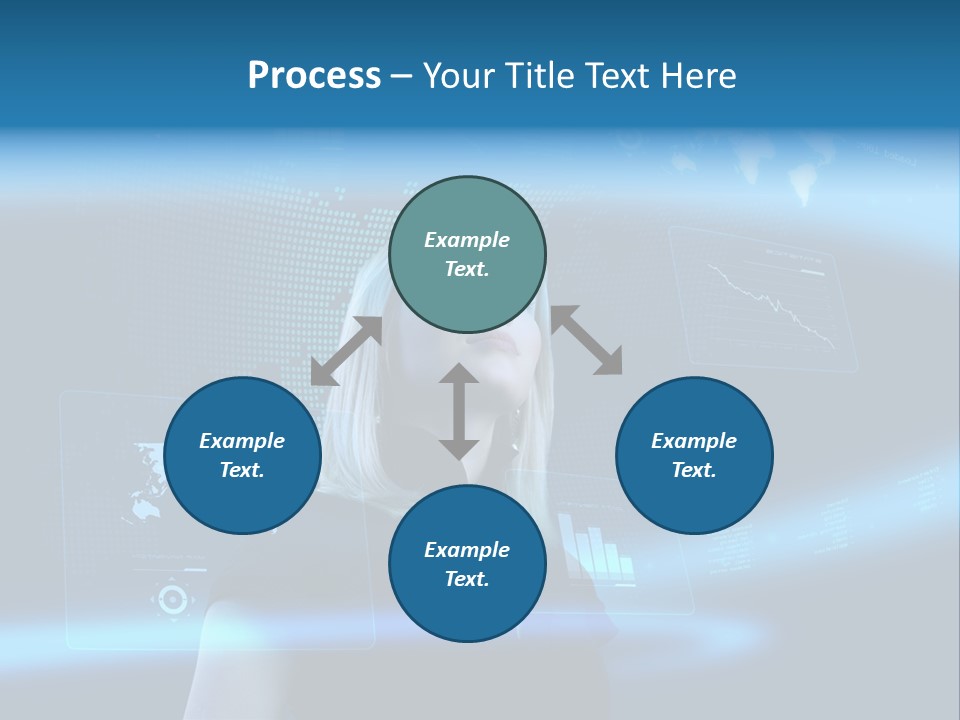 Isolated Caucasian Finance PowerPoint Template