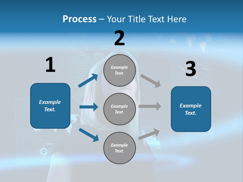 Isolated Caucasian Finance PowerPoint Template