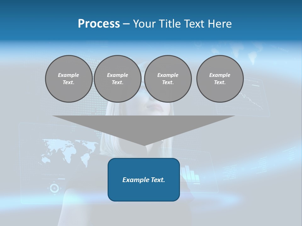Isolated Caucasian Finance PowerPoint Template