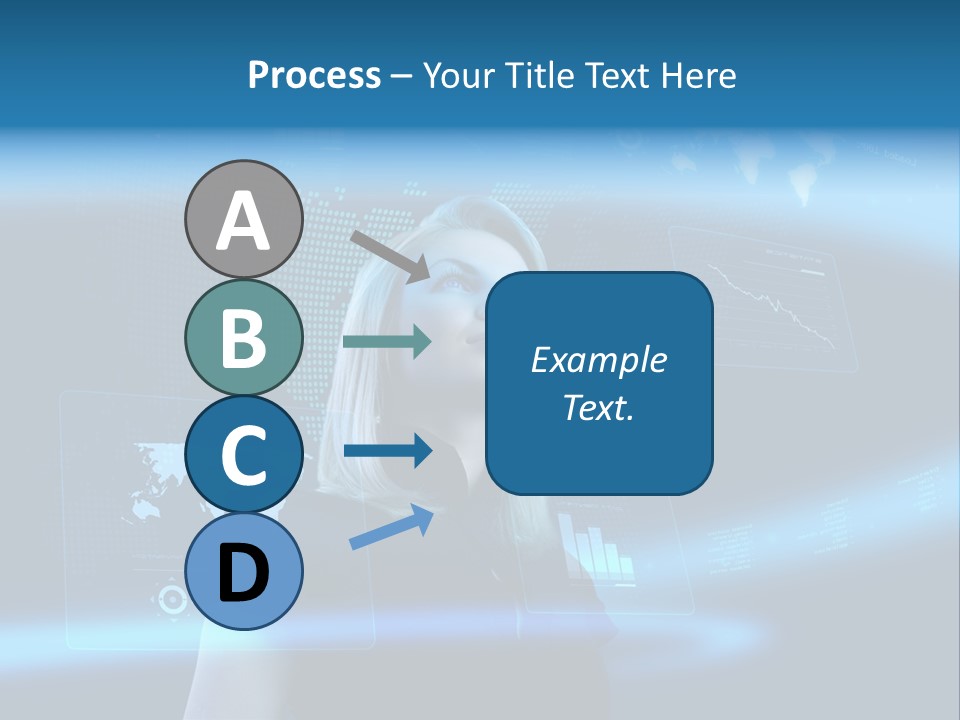 Isolated Caucasian Finance PowerPoint Template