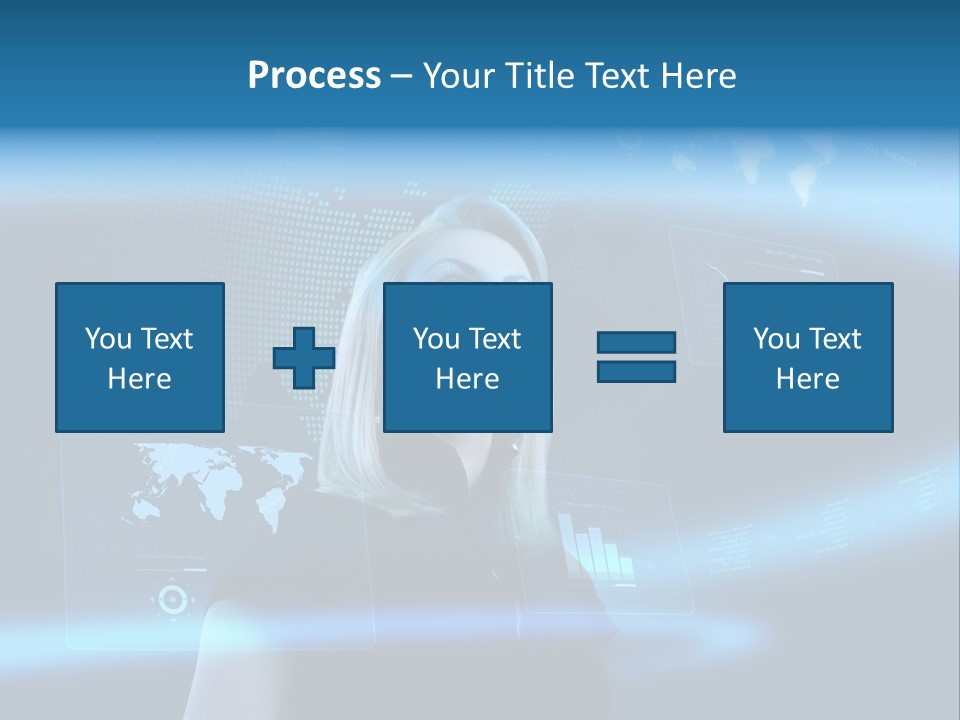 Isolated Caucasian Finance PowerPoint Template