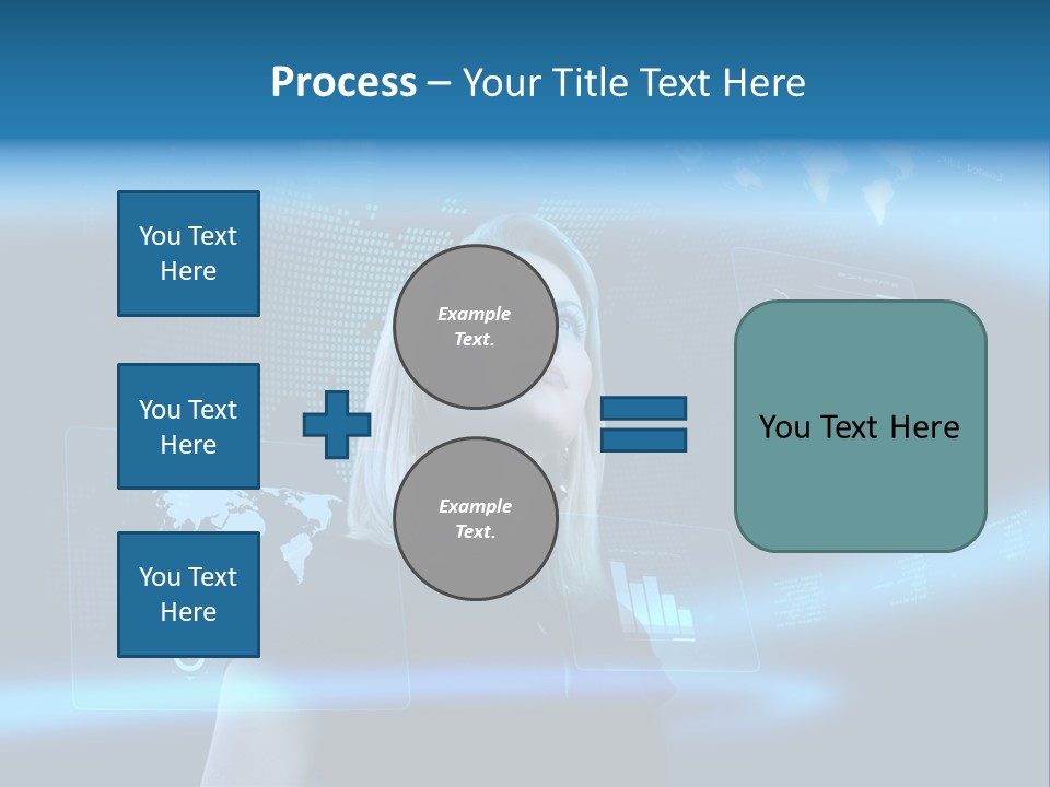 Isolated Caucasian Finance PowerPoint Template
