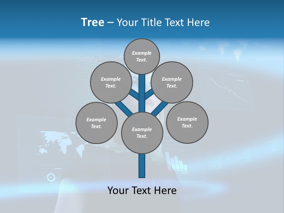 Isolated Caucasian Finance PowerPoint Template