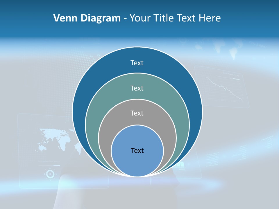 Isolated Caucasian Finance PowerPoint Template
