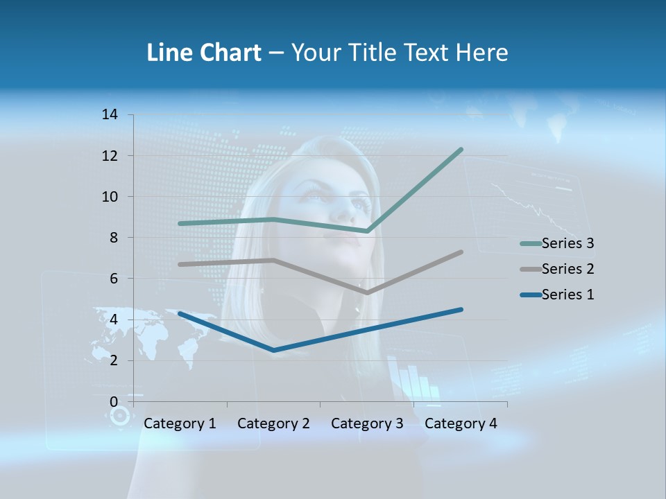 Isolated Caucasian Finance PowerPoint Template