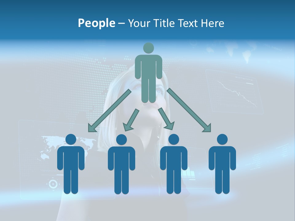 Isolated Caucasian Finance PowerPoint Template