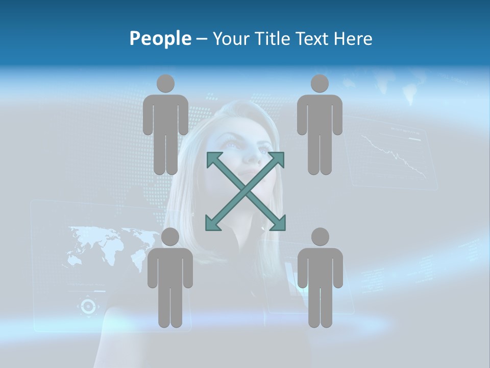 Isolated Caucasian Finance PowerPoint Template