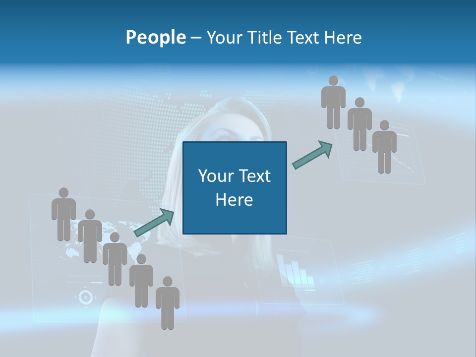 Isolated Caucasian Finance PowerPoint Template