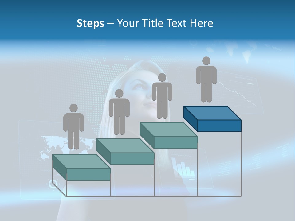 Isolated Caucasian Finance PowerPoint Template
