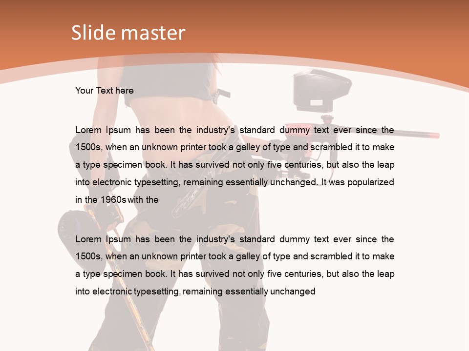 Mood Sport Girl PowerPoint Template