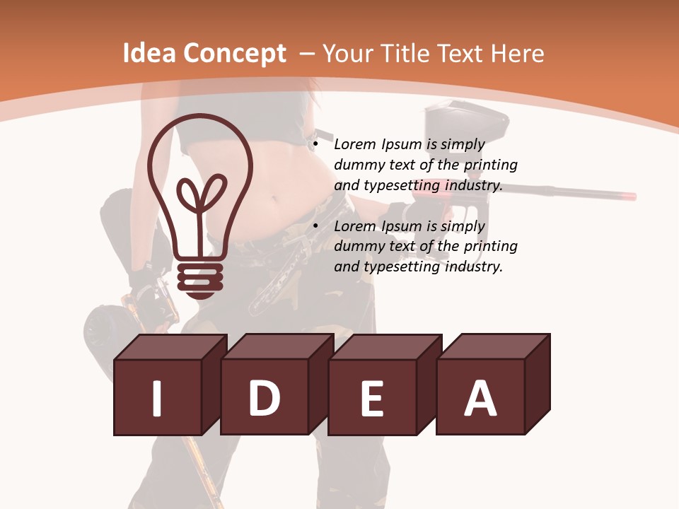 Mood Sport Girl PowerPoint Template