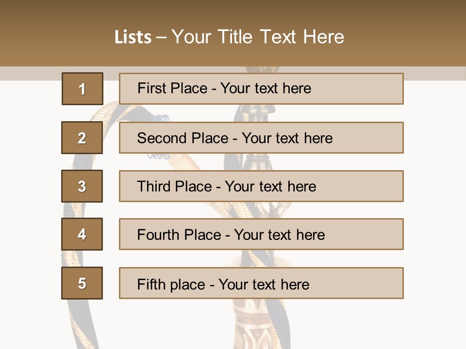 Bong Inhalation Pipe PowerPoint Template