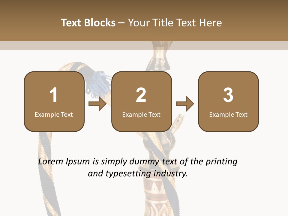 Bong Inhalation Pipe PowerPoint Template