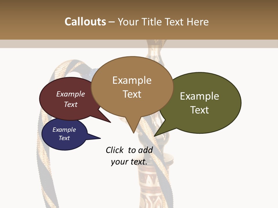 Bong Inhalation Pipe PowerPoint Template