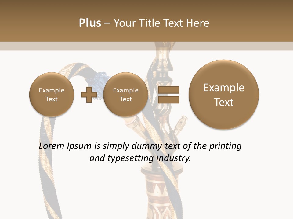 Bong Inhalation Pipe PowerPoint Template