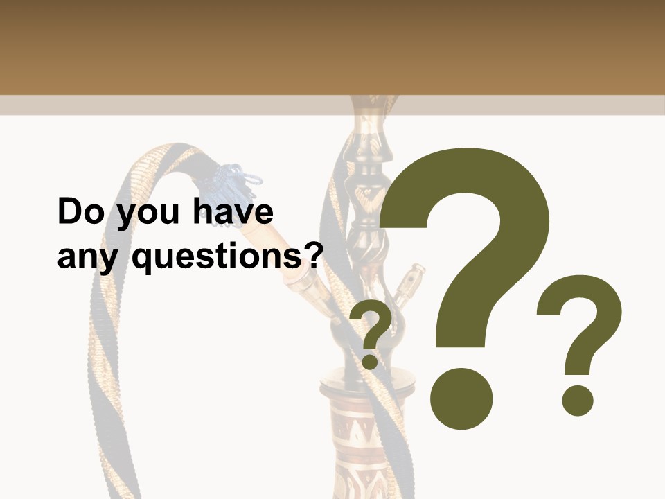 Bong Inhalation Pipe PowerPoint Template