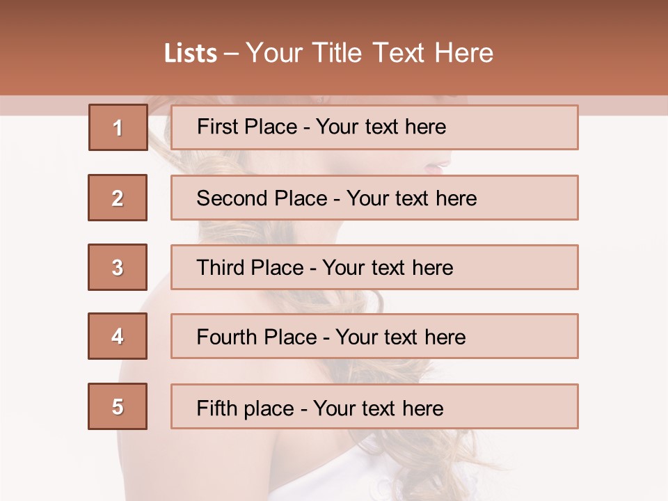 Blond Studio Necklace PowerPoint Template