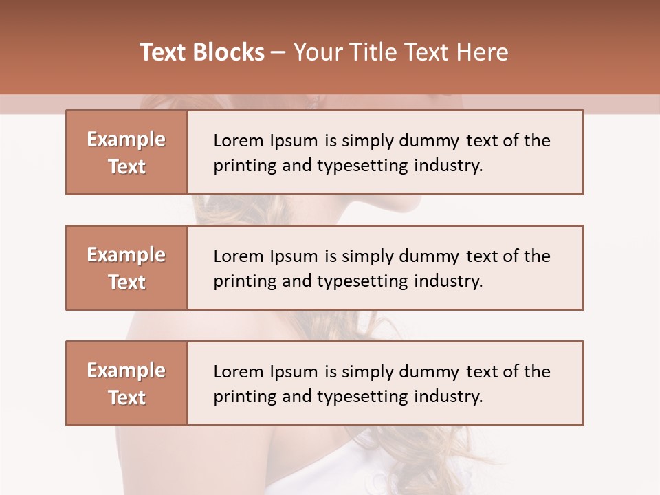 Blond Studio Necklace PowerPoint Template