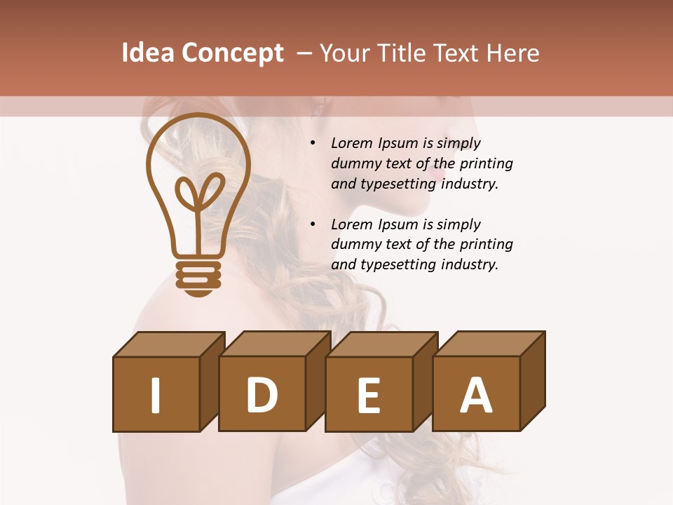 Blond Studio Necklace PowerPoint Template