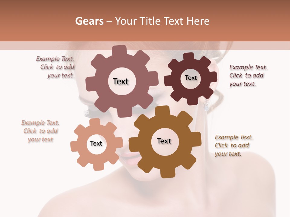 Fashion Beautiful Blonde PowerPoint Template