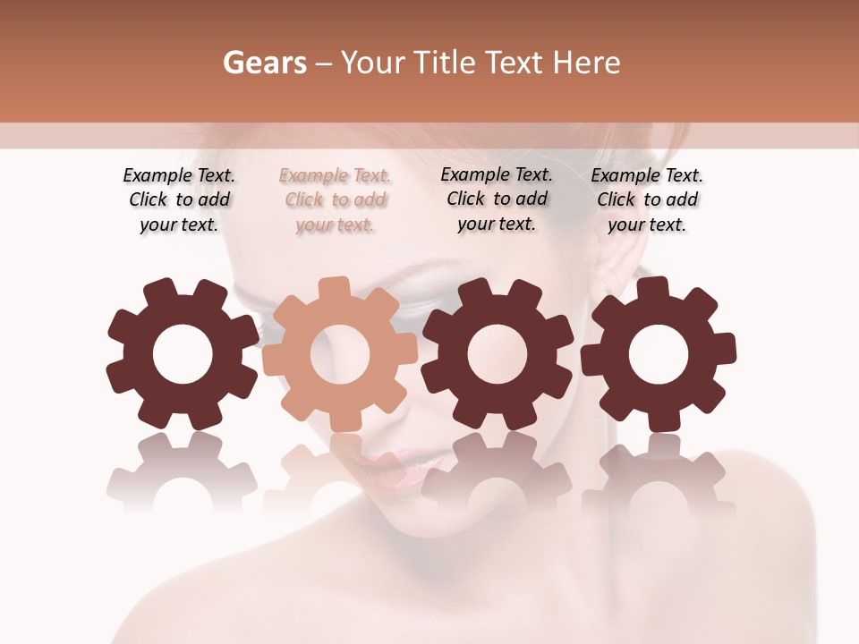 Fashion Beautiful Blonde PowerPoint Template