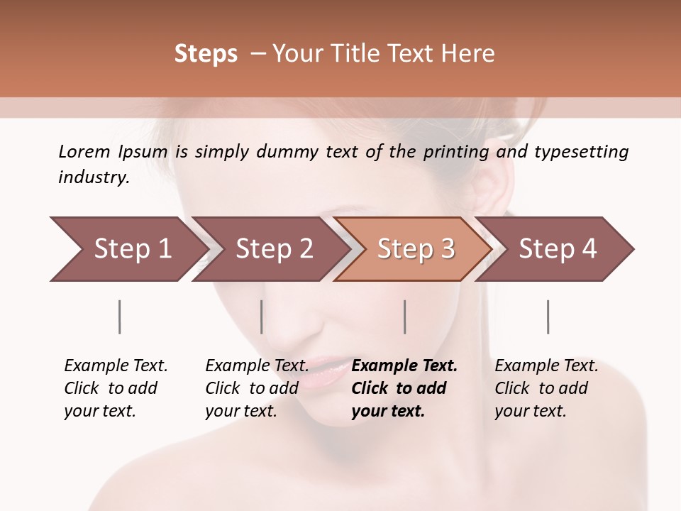 Fashion Beautiful Blonde PowerPoint Template