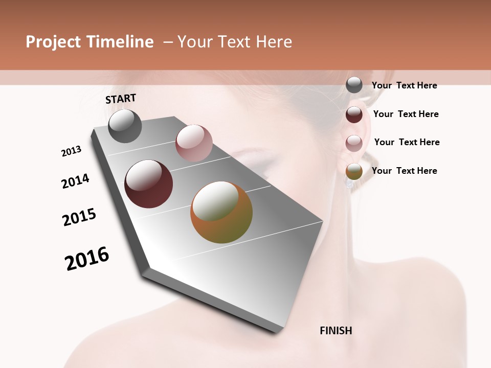 Fashion Beautiful Blonde PowerPoint Template